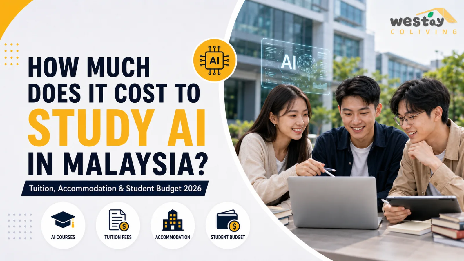 AI Course Malaysia 2026: Tuition, Accommodation & Student Budget ｜ Westay coliving