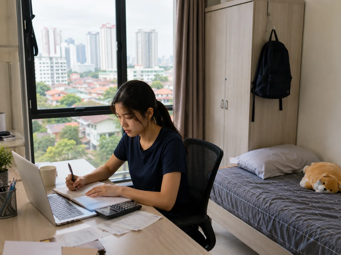 UM Student working on budget | Westay coliving